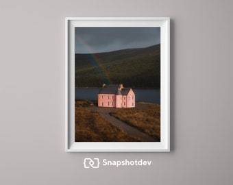 Rainbow Covered Culzie Lodge (The Pink House) , Scotland