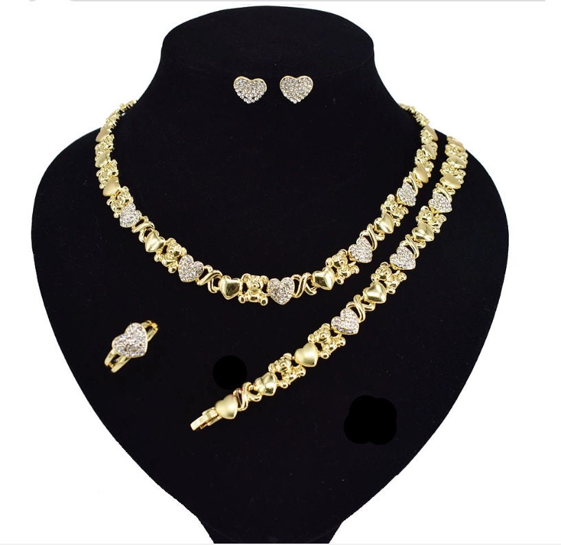 24K Gold LV Teddy Bear Keychain, Women's Fashion, Jewelry