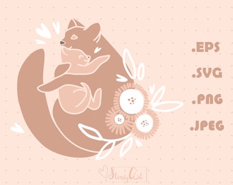 Download Mom And Baby Animal Svg Etsy