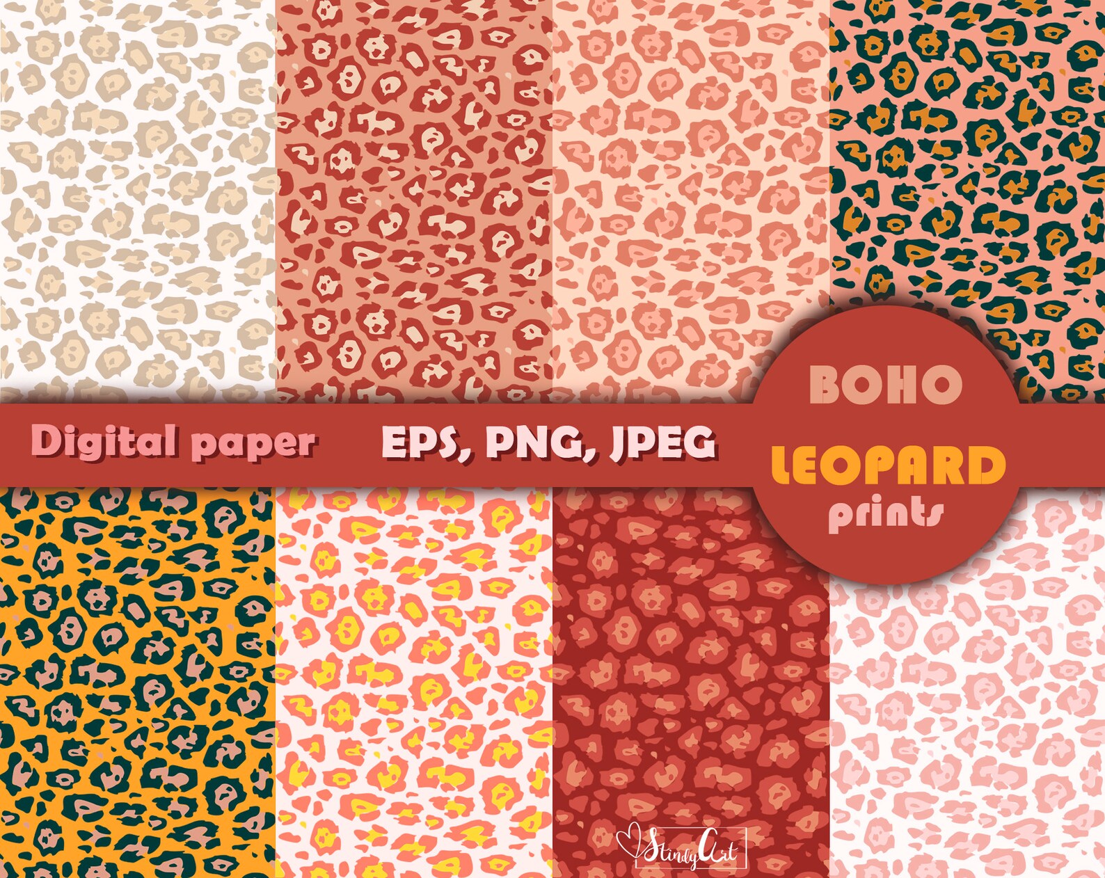 Leopard print svg leopard print baby fall digital paper Etsy