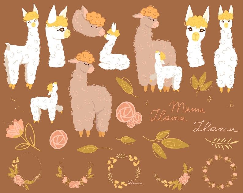 Download Mama Llama Svg Commercial Use Spring Png Llama Png For Spring Sublimation Digital Clip Art Art Collectibles Shantived Com