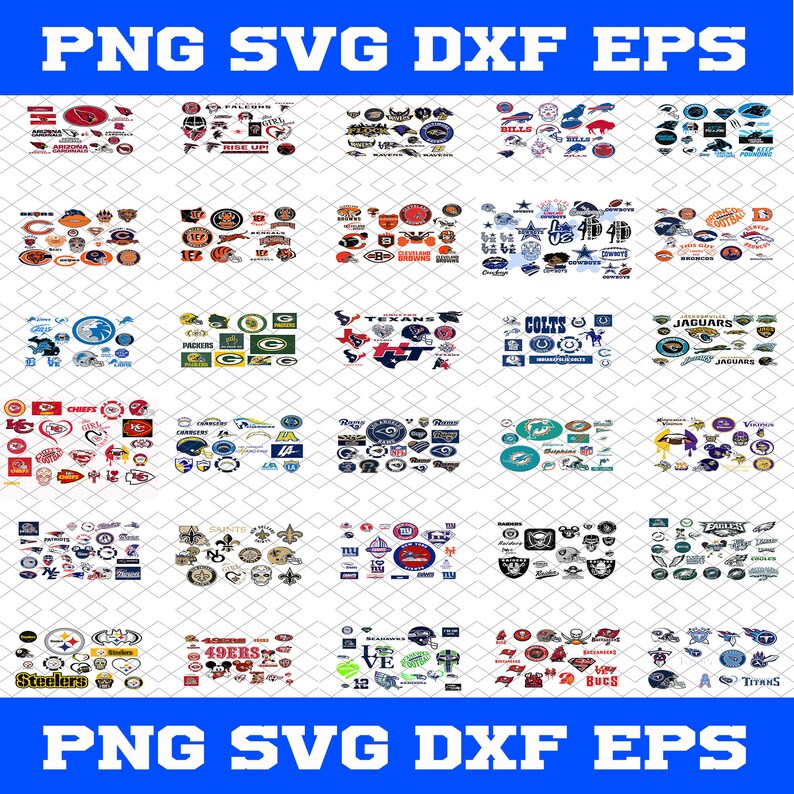 Download Bundle NFL Logo Teams SVG png dxf eps All Nfl Teams Svg | Etsy