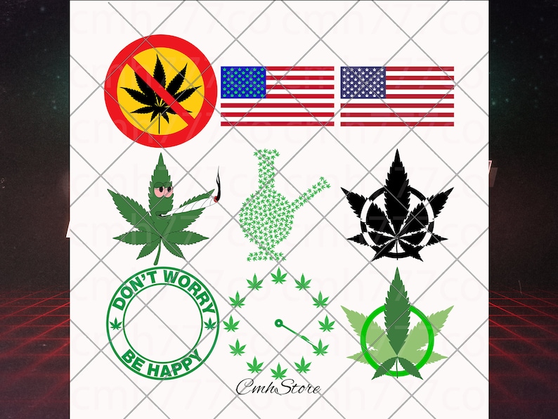 Download Rasta SVG bundle weed SVG bundle Cannabis SVG bundle | Etsy