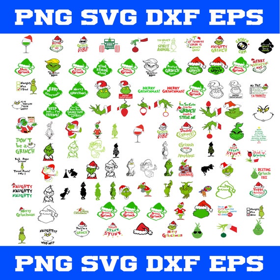 Download Grinch Svg Christmas Svg Bundle Svg Png Dxf Eps Christmas Etsy