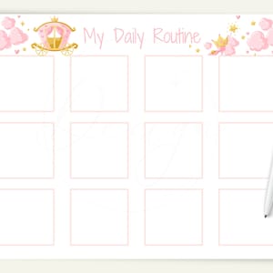 Printable Toddler Routine Checklist, Girl Daily Routine Chart, Kids Visual Schedule, Daily Rhythm, Responsibility Chart, Morning Routine