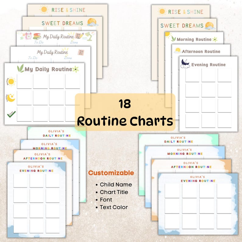 Daily Routine Cards, Visual Schedule, Toddler Routine Chart, Kids Daily ...
