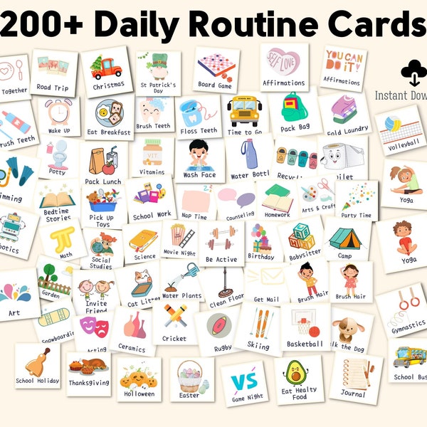 Toddler Routine Board - Etsy