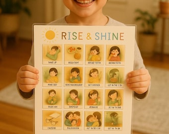 Daily Routine Cards, Toddler Editable Routine Chart, Daily Rhythm, Visual Schedule for Kids, Chore Chart Preschool Checklist, Montessori
