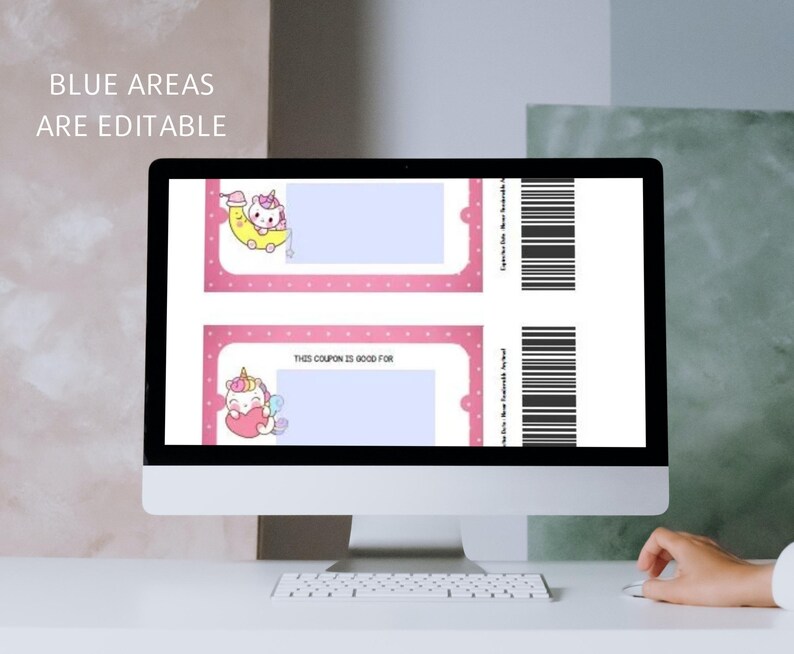 Unicorn Kids Reward Coupons Printable Reward Tickets Etsy