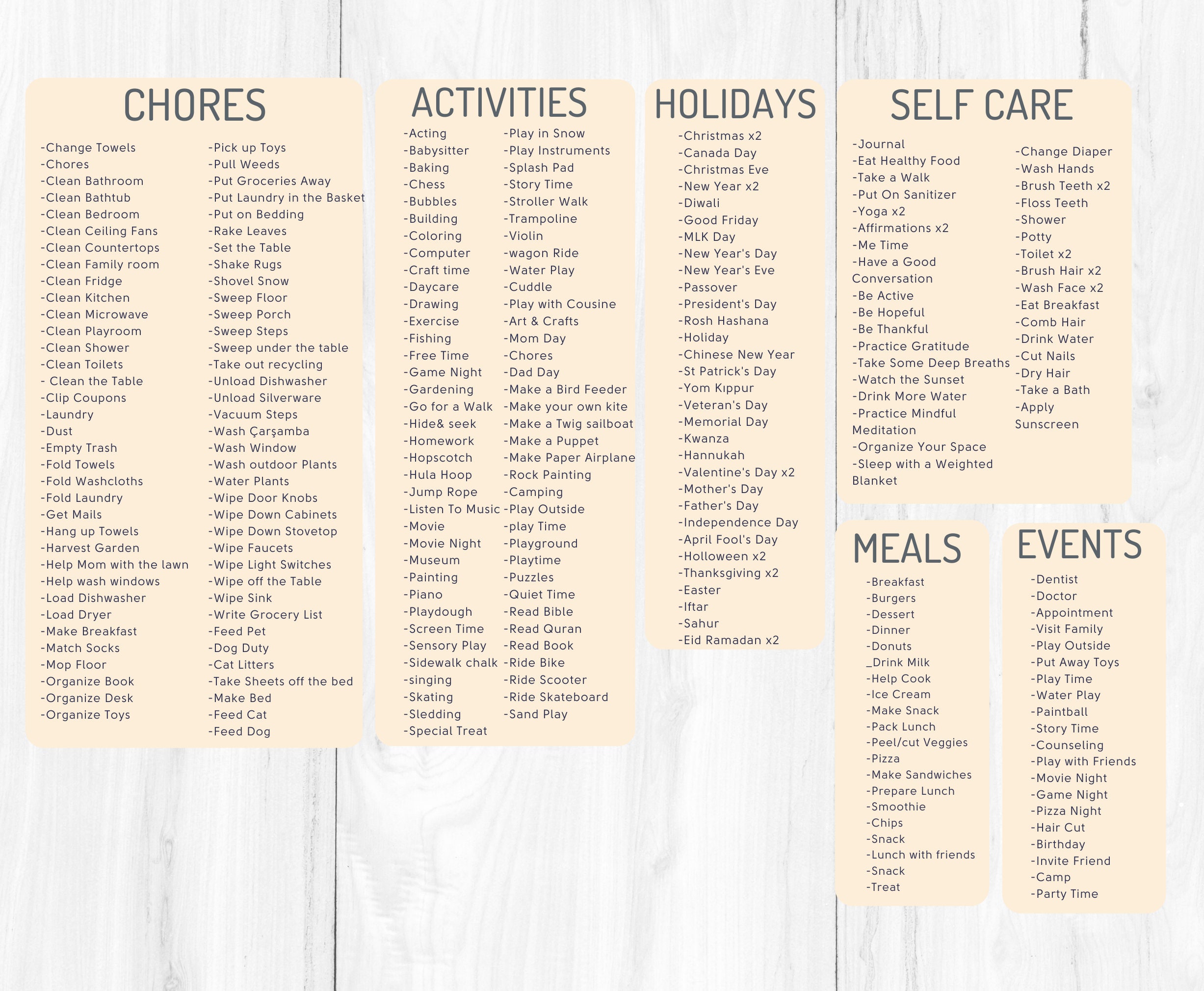 Shwer Routine Card Routine Cards, Visual Schedule, Toddler Routine Cards, School and Chore ...