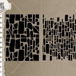Stencil stone tiles svg, dxf, stencils cut svg, stencil dxf, eps, svg, Files for Cricut, Silhouette, Cameo, Digital Files Instant Download