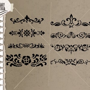 Stencils Tracery svg, dxf, stencil svg, stencil dxf, eps, svg, Files for Cricut, Silhouette, Cameo, Digital Files Instant Download