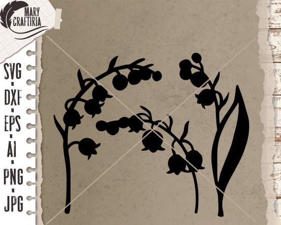 Lily of the Valley Svg Cut File Svg Dxf Eps Flowers Svg | Etsy