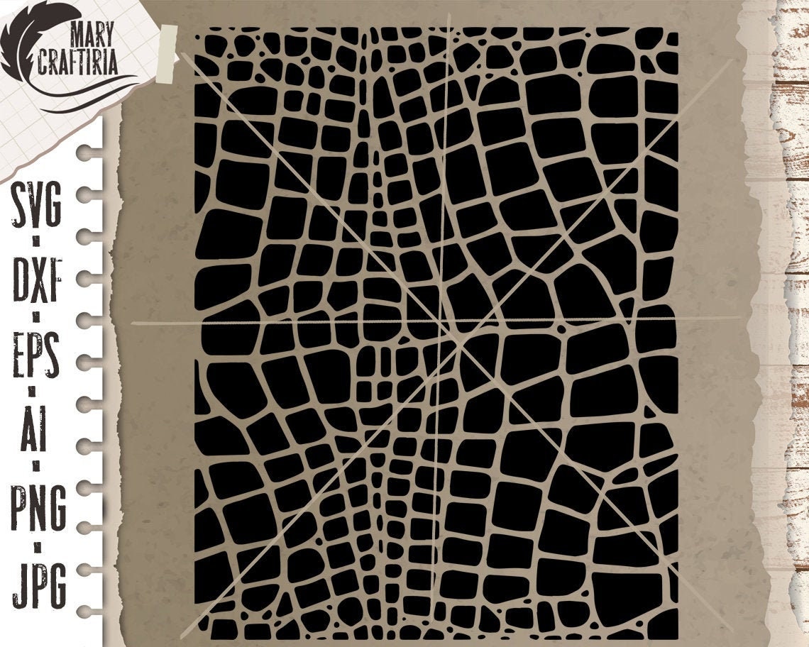 Stencil Snake Skin Svg Dxf Stencils Pattern Svg Stencil Etsy