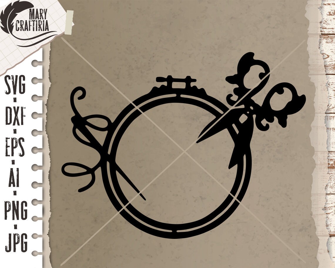 Embroidery hoop svg circle frame svg Frame svg Photo svg Etsy