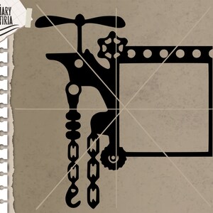Steampunk clipart svg, Frame dxf, eps, cut files svg, dxf, Files for Cricut, Silhouette, Cameo, For Laser, Digital Files Instant Download