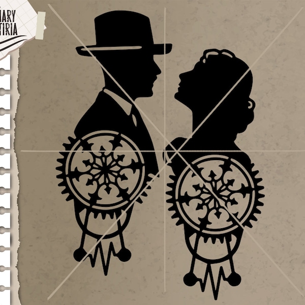 Steampunk People Clipart - Etsy