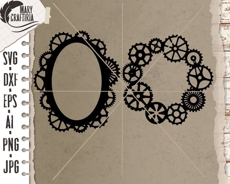 Steampunk Svg Frame Steampunk Svg Dxf Eps Cut File Svg - Etsy