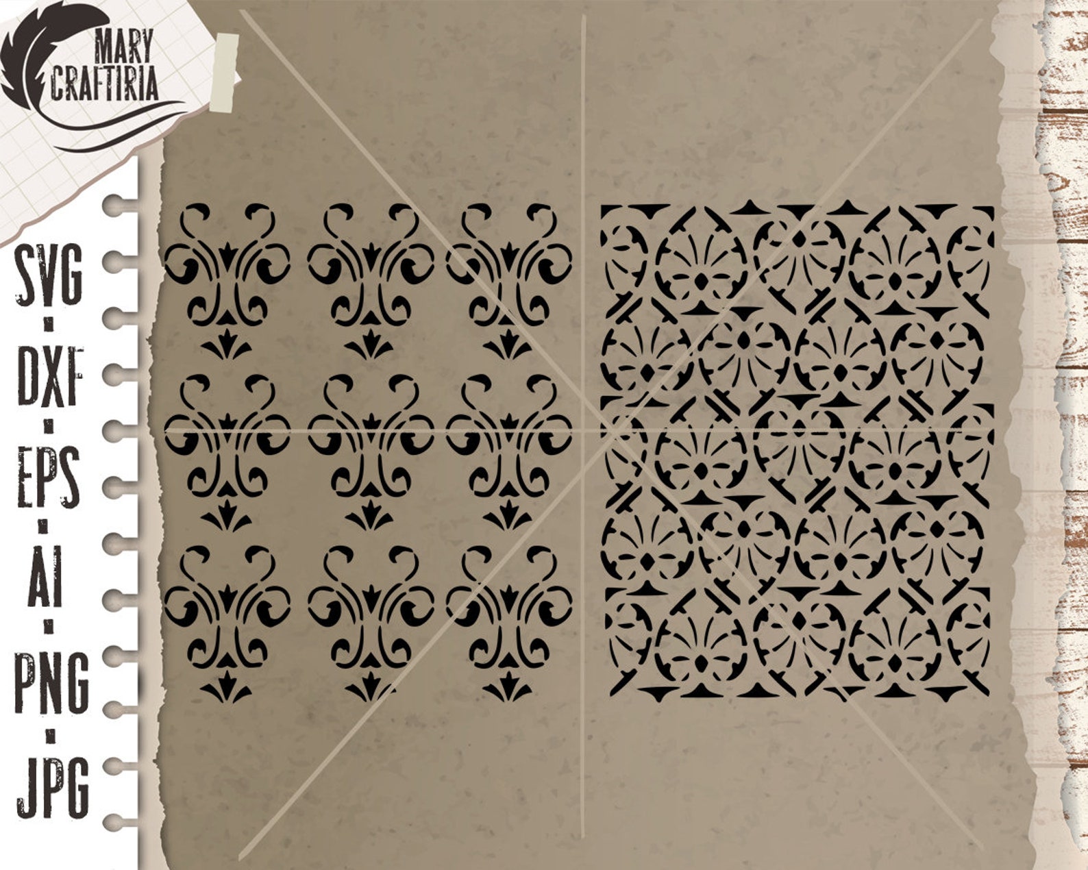 Stencils Svg Stencils Background Svg Stencils Dxf Eps - Etsy