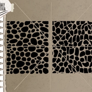 Stencils Stone svg, dxf, stencils wall svg, stencil dxf, eps, ai, Files for Cricut, Silhouette, Cameo, Digital Files Instant Download