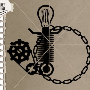 Steampunk Frame clipart svg, cut files svg, dxf, eps, Files for Cricut, Silhouette, Cameo, Digital Files Instant Download