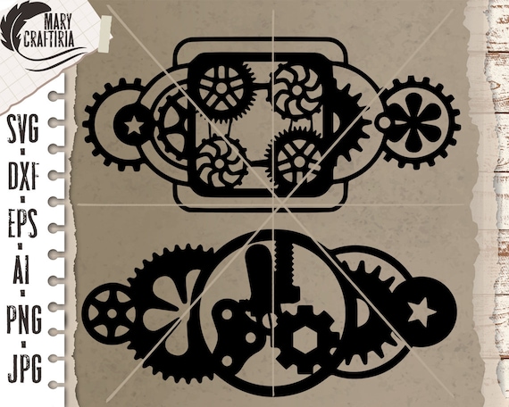 Steampunk Svg Dxf Eps Cut File Svg Digital Files Instant | Etsy
