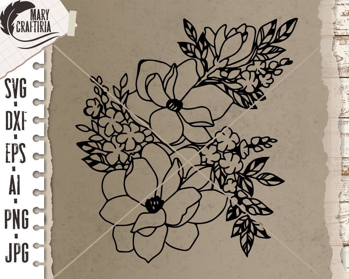 Free Free 327 Magnolia Flower Svg File Free SVG PNG EPS DXF File