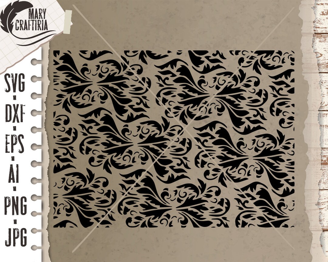 Stencil Background Svg, Dxf, Stencils Pattern Svg, Stencils Dxf, Eps