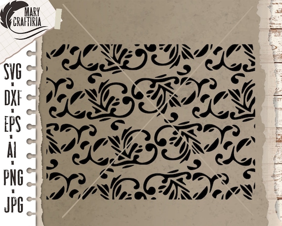 Stencil Background Svg Stencil Dxf Svg Png Eps Ai Files - Etsy