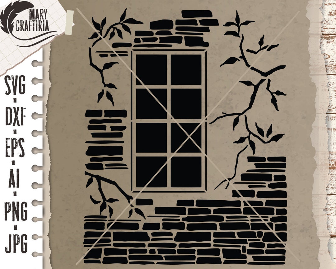 Stencil Window Svg, Stencils Background Svg, Stencil Dxf, Png, Svg