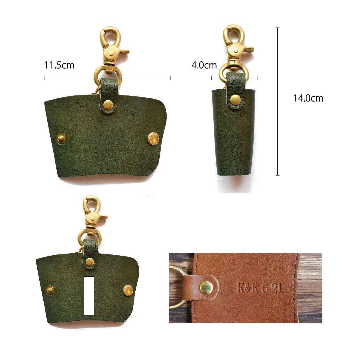 Tochigi Leather Key Case Brass Lever Made in Japan Genuine - Etsy
