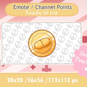 Pill Channel Point/Emote (Gold)