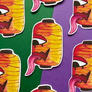 Sticker Yokai Lanterne