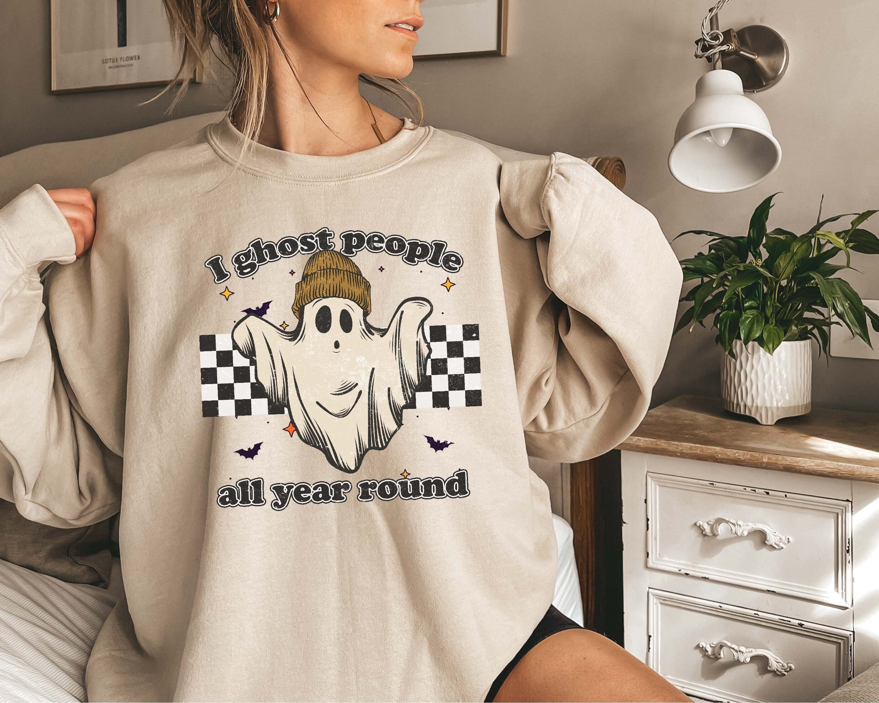 Cute Ghost Sweater - Etsy