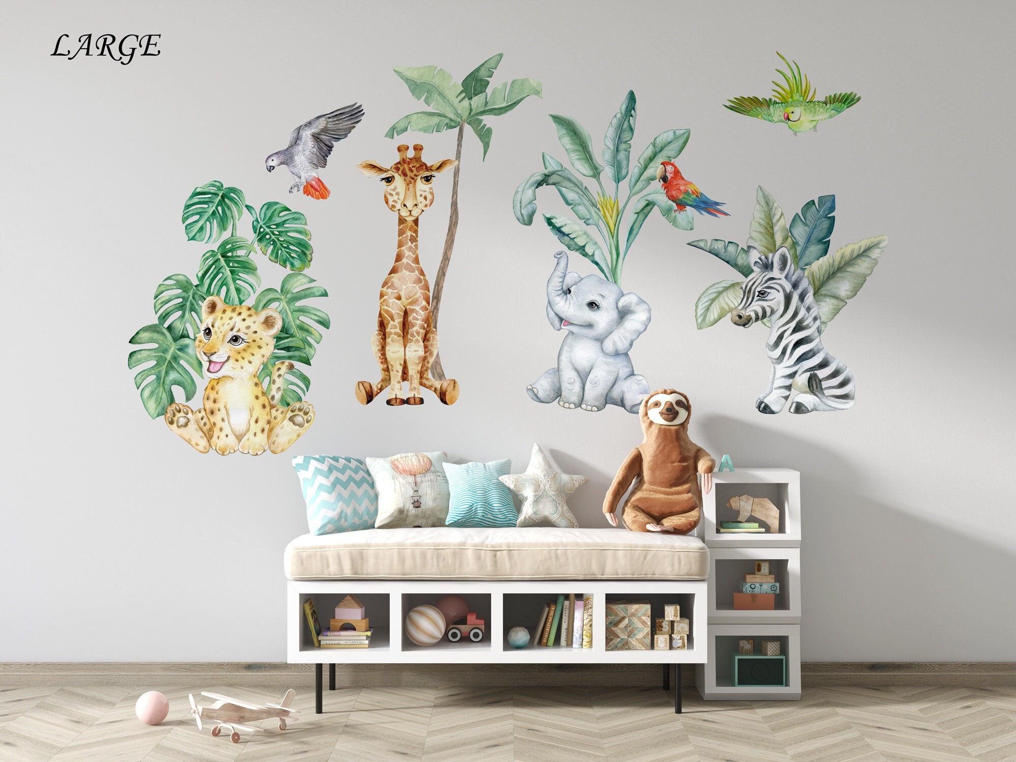 Peel-Stick DCWV Wall Art Going Safari Girl Multi Peel-Stick DCWV Wall Art Going Safari Girl Multi