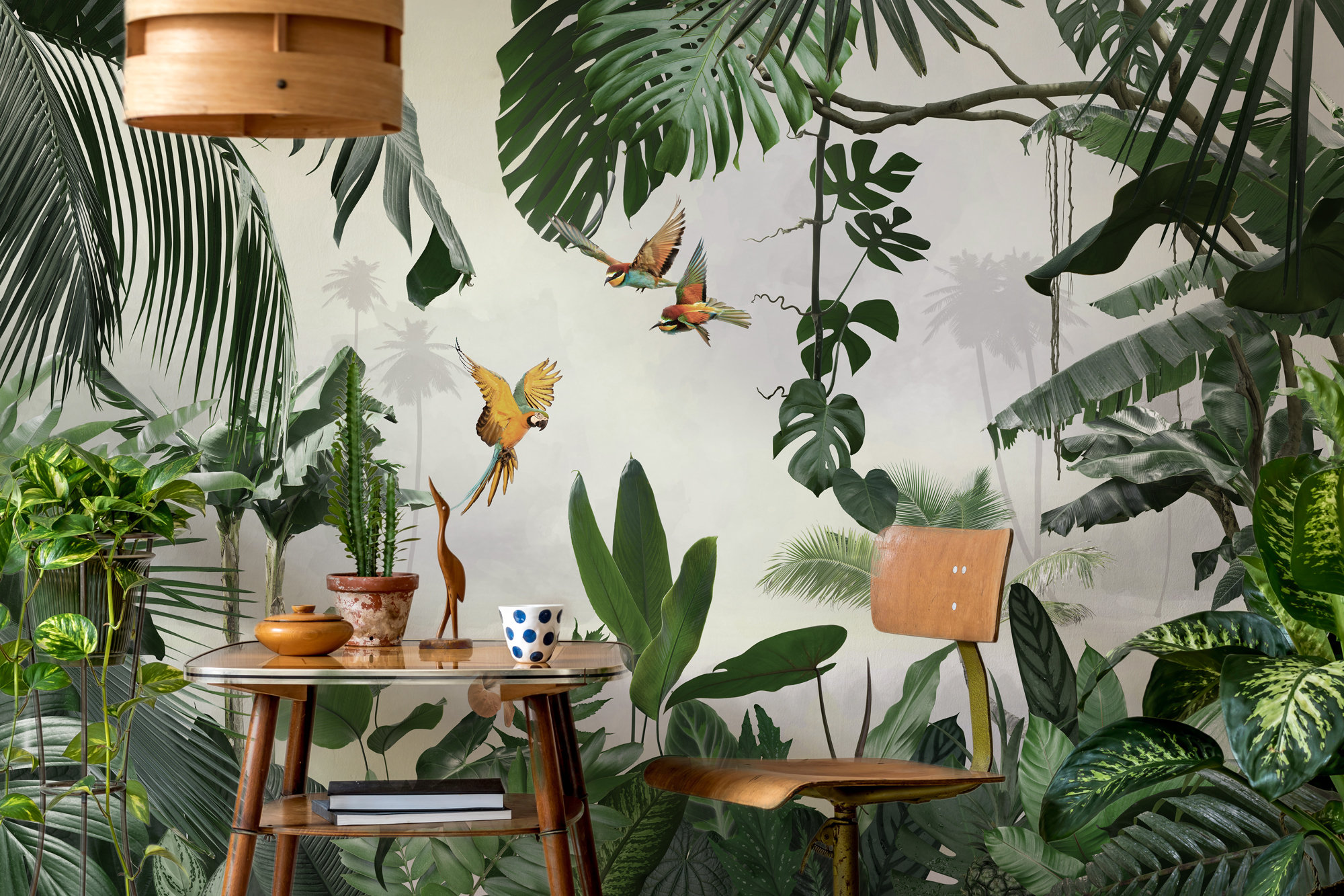 3D Tropical Jungle Self-adhesive Removable Wallpaper Murals Wall 320