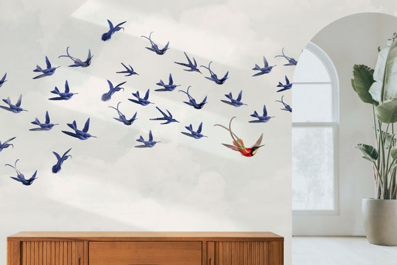 Buy Bird Wallpaper Peel and Stick Swallow Bird Wall Mural Online in India   Etsy