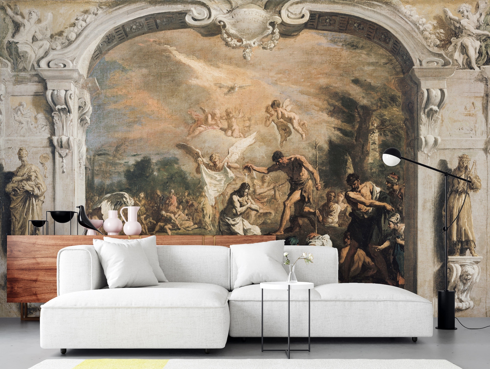 Vintage Renaissance Wallpaper | Classical Painting Wall Mural ...