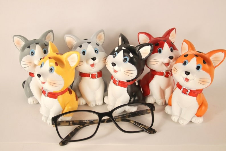 Cat Glasses Holder, Customized Cat Gift, Glasses Holder Animal