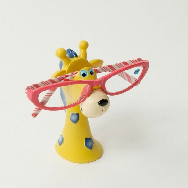 Happy Giraffe Glasses Spectacle Sunglasses Holder/Stand - Children or Adults - Cute Smiley Bright Ornament