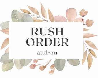 Rush Order/ Production Only Add-On listing (per 1 product OR 1 Gift Box)