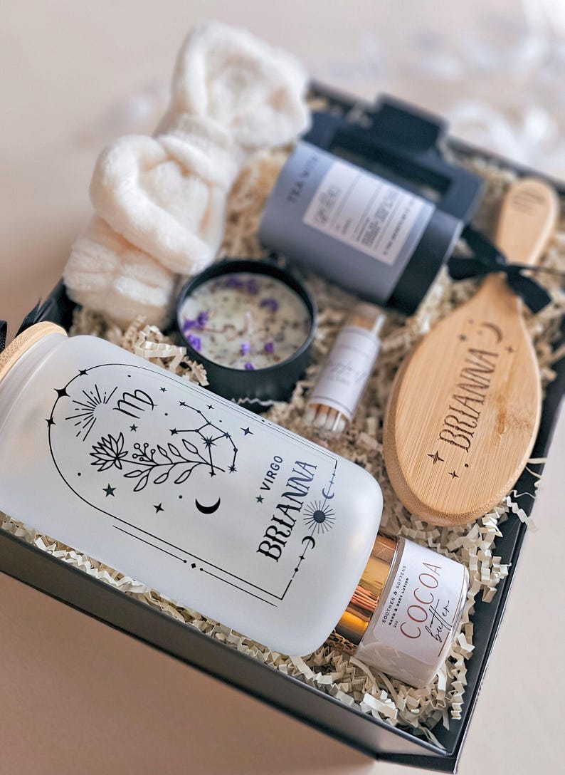Taurus Gift Box Birthday Gift Astrology Gift for Woman Pisces Gift Zodiac Gift Idea Witchy Gift Gemini Spa Gift Basket for Saggitarius Gift image 6