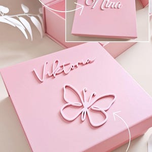 Custom Magnetic Box for Men Personalized Name Gift Luxury Box with Lid Groomsmen Proposal for Him Birthday Present Husband Empty Box Son image 8