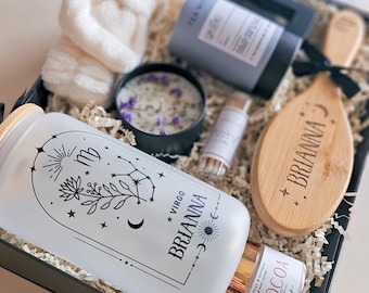 Zodiac Sign Gift Box for Woman Virgo Gift Idea Horoscope Birthday Gift for Her Zodiac Gift Basket Leo Present Best Friend Astrology Lover