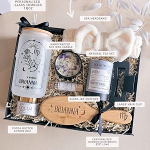 Taurus Gift Box Birthday Gift Astrology Gift for Woman Pisces Gift Zodiac Gift Idea Witchy Gift Gemini Spa Gift Basket for Saggitarius Gift Ultimate Gift Box