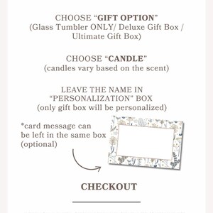 the instructions for how to order a gift box