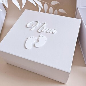 Custom Magnetic Box for Men Personalized Name Gift Luxury Box with Lid Groomsmen Proposal for Him Birthday Present Husband Empty Box Son image 7