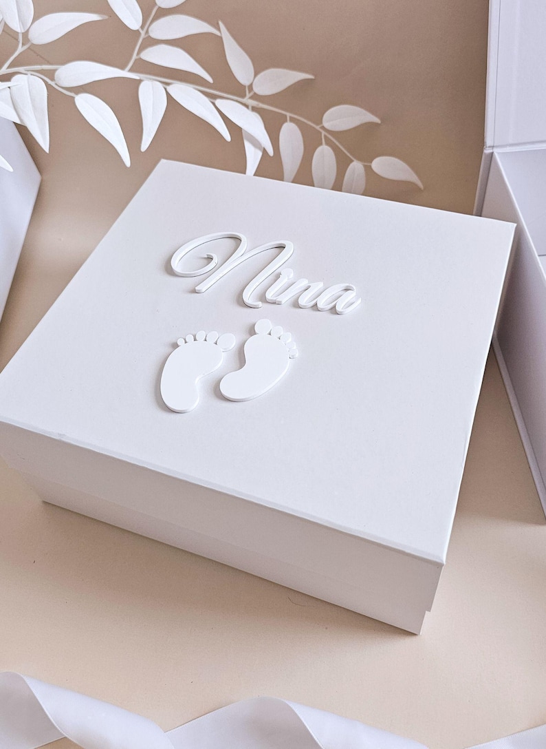 Custom Magnetic Box for Men Personalized Name Gift Luxury Box with Lid Groomsmen Proposal for Him Birthday Present Husband Empty Box Son image 7