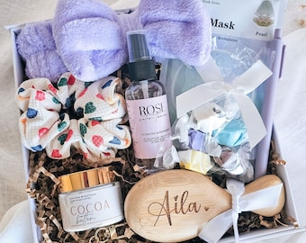 Personalized Self Care Gift Teen Girl Customized Beauty Set Birthday Present Daughter Tween Girl Spa Box Easter Basket Sleepover Kit Teenage