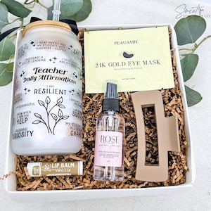 Gift for Teacher Gift Box for Teacher Appreciation Week Gift Idea from Students Gift to Favorite Teacher Basket End of Year Teacher Spa Gift